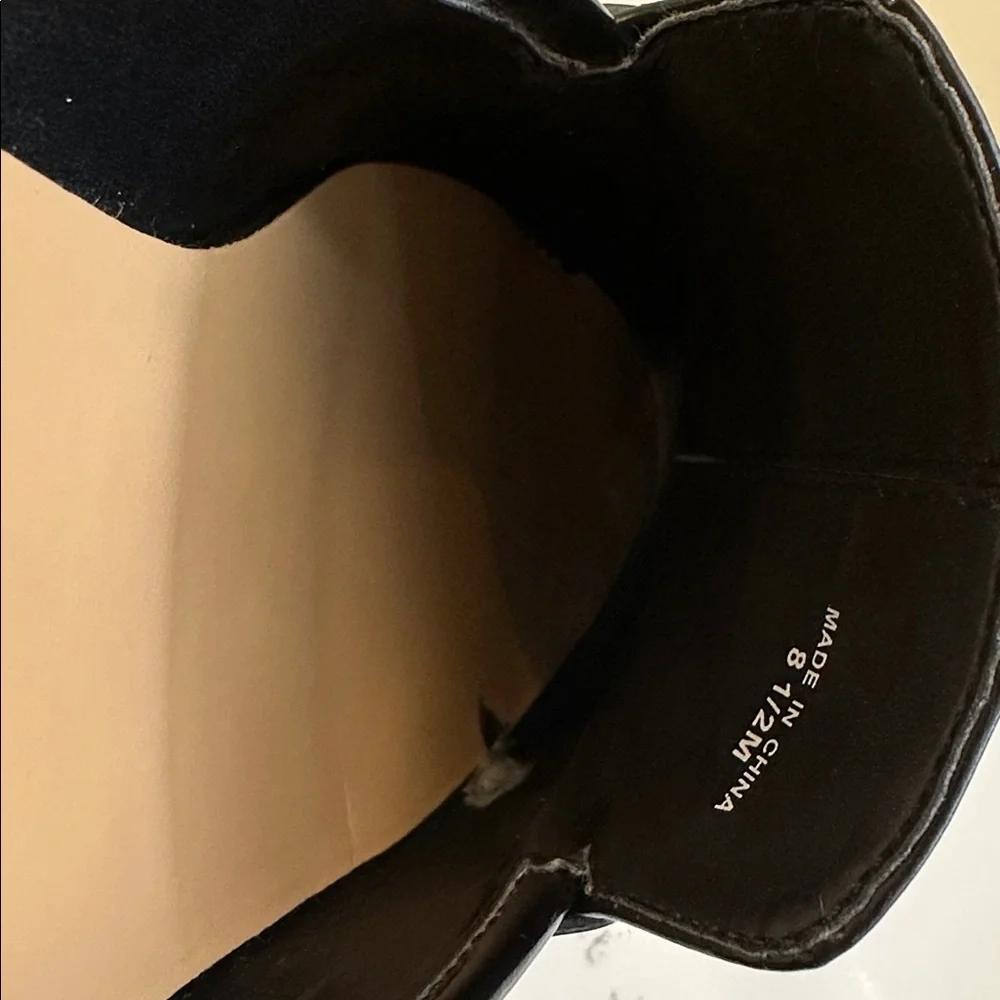 Banana Republic Black slide on Penny loafer Size 8 1/2 - Picture 8 of 13